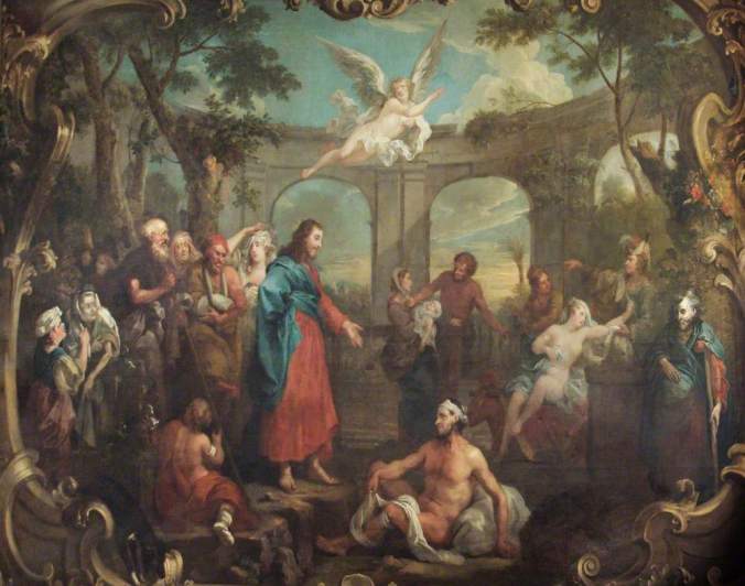 Hogarth, William, 1697-1764; Christ at the Pool of Bethesda